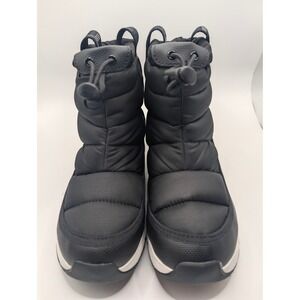 The North Face Kids Black Puffy Snow Boots